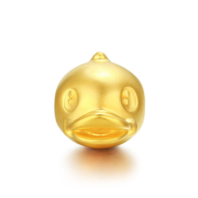 小黄鸭系列 3D硬金经典表情转运珠H